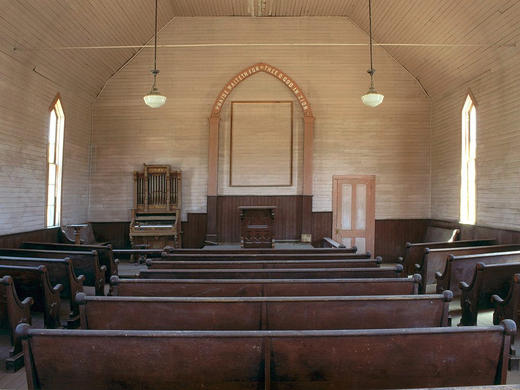 Methodist Church Interior, Bodie, California